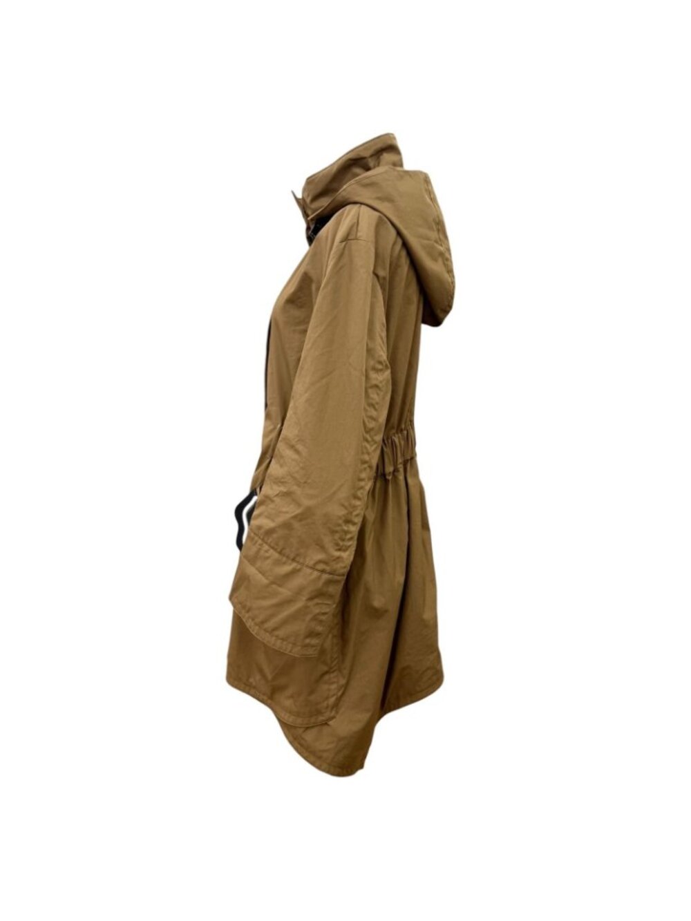 Fendi Cotton 100% Cowhide Leather Hooded Coat Brown 40 - Picture 3 of 14